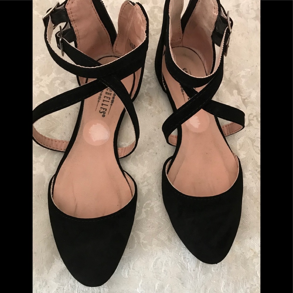 Seychelles girls black ballerina shoes Sz 1